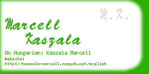 marcell kaszala business card